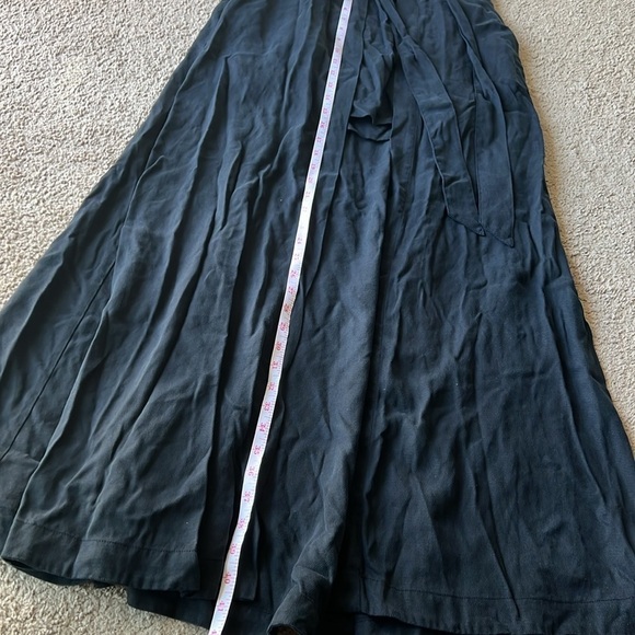 Free People Black Mini to Maxi Faux Wrap Skirt - Picture 7 of 9